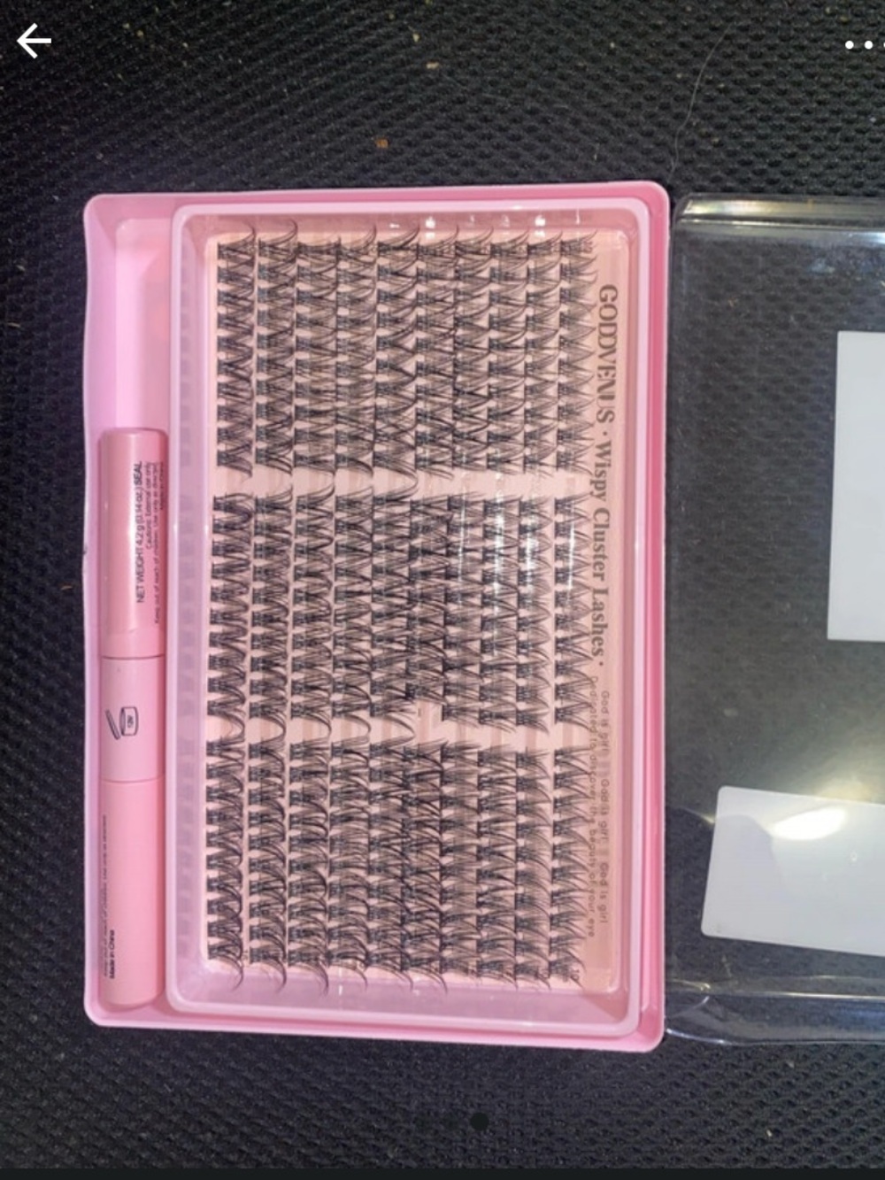 SHEIN Pink Magnetic Cluster False Lashes with Applicator
